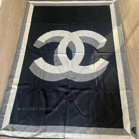 price of chanel blanket|chanel cc throw blanket.